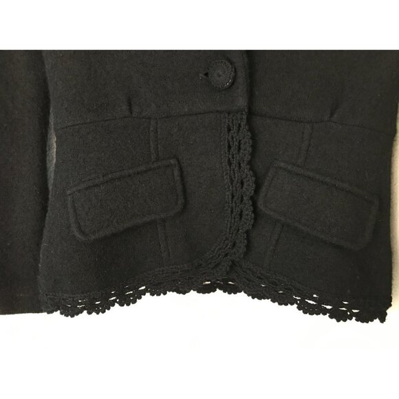 Kenar Black Wool Blazer Size Small - Picture 4 of 7